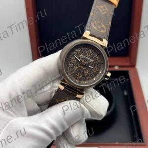 Louis Vuitton Tambour Monogram Gold Brown