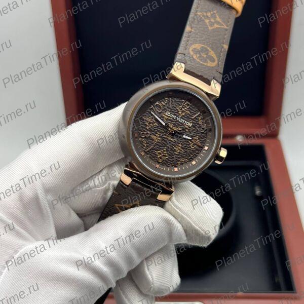 Louis Vuitton Tambour Monogram Gold Brown