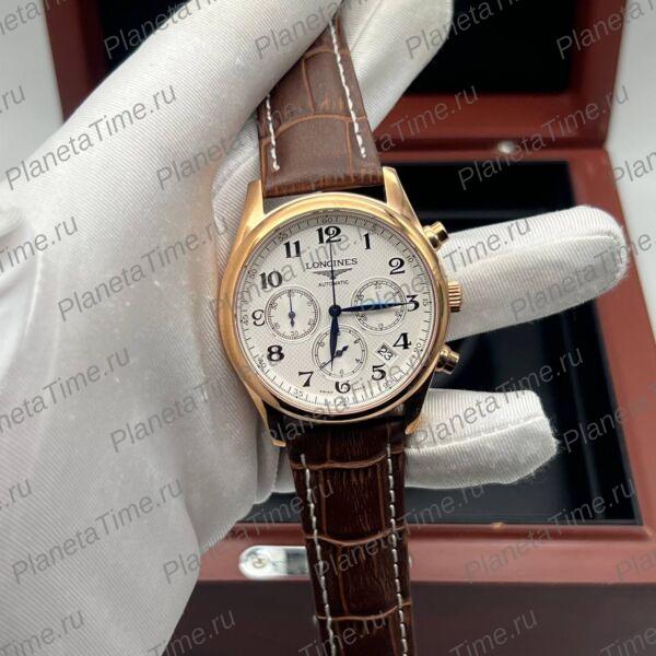 Longines Master Collection Chronograph L2.629.4.78.3 Gold фото 3