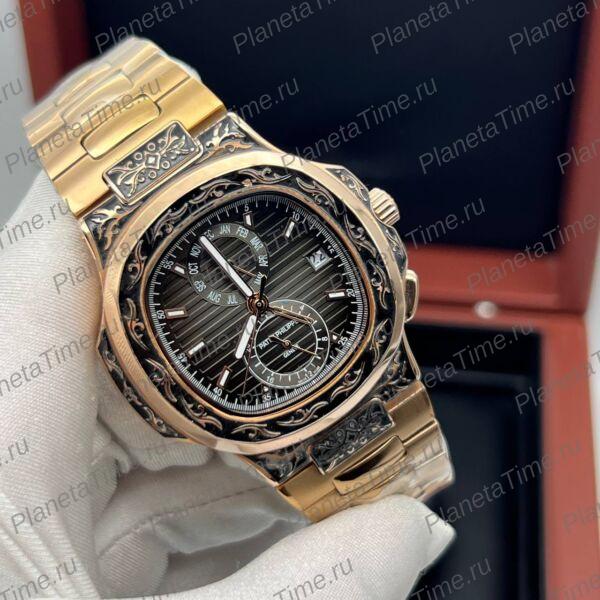 Patek Philippe Nautilus Travel Time Engraved 11804 фото 2