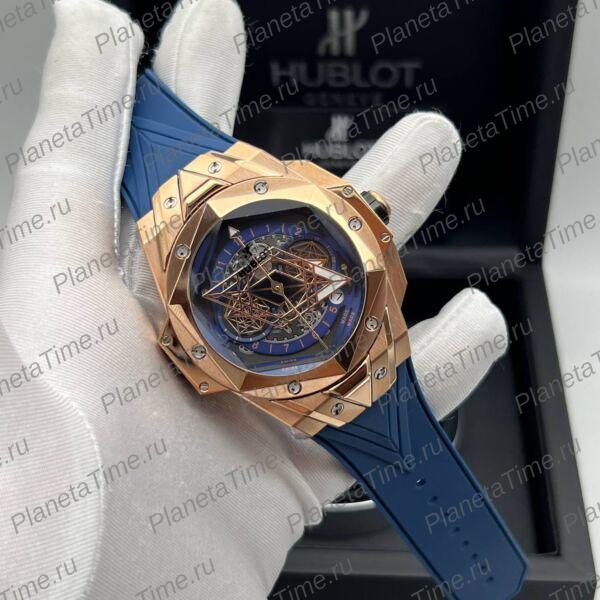 Hublot Big Bang Unico Sang Bleu II King Gold Blue 13073 фото 3
