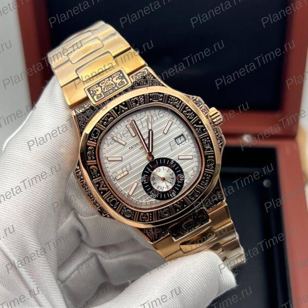Patek Philippe Nautilus Engraved Art Maori 11800 фото 2