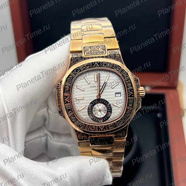 Patek Philippe Nautilus Engraved Art Maori 11800 фото 3