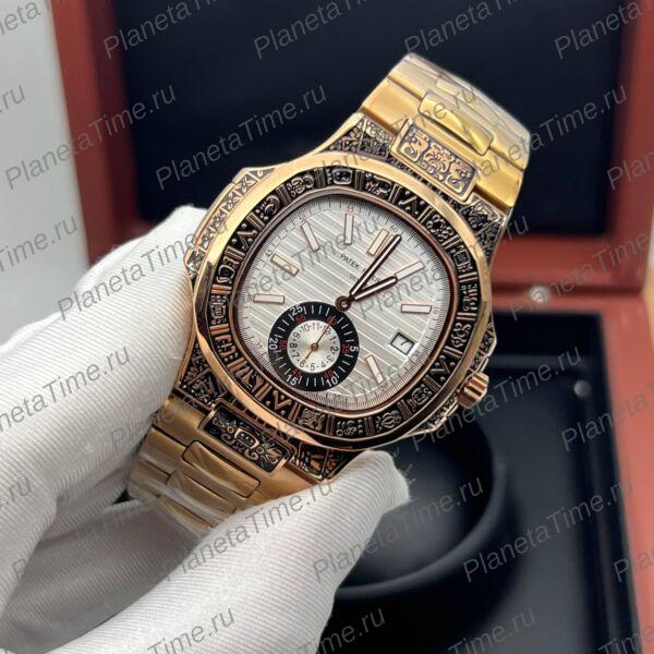 Patek Philippe Nautilus Engraved Art Maori 11800 фото 4