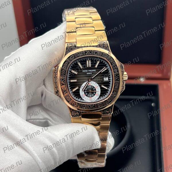 Patek Philippe Nautilus Engraved Art Maori 11798 фото 3