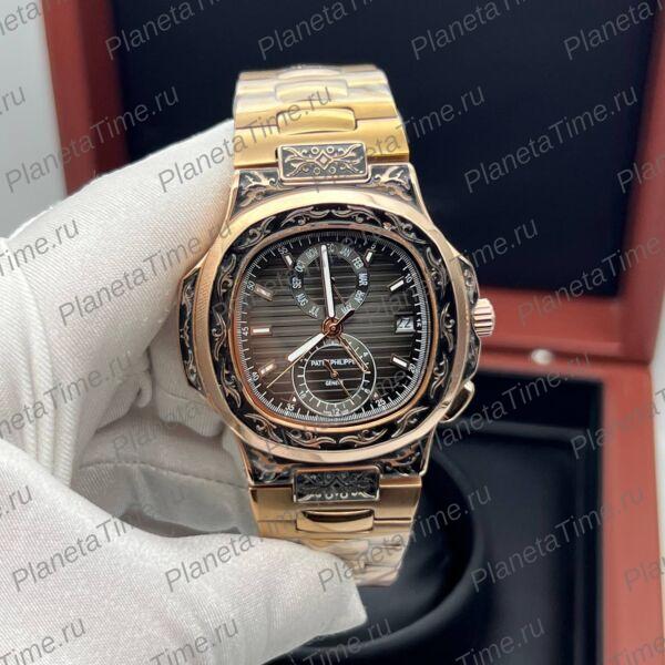 Patek Philippe Nautilus Travel Time Engraved 11804 фото 3