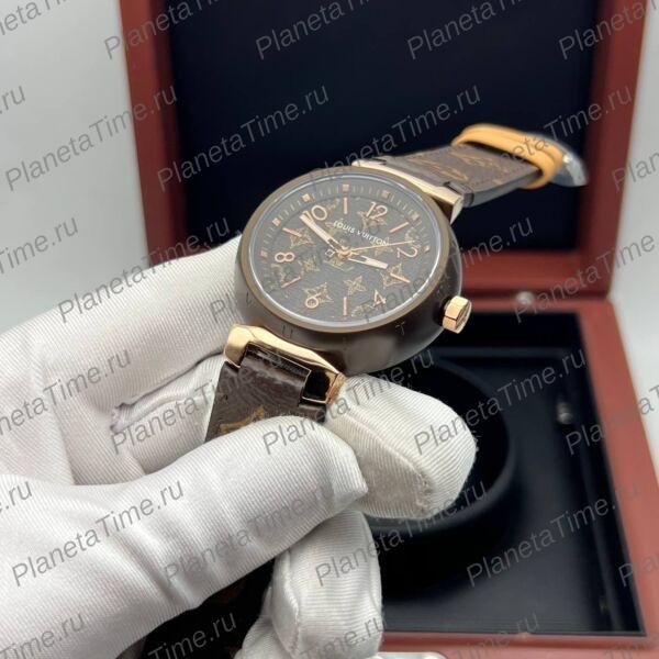 Louis Vuitton Tambour Monogram Gold Brown фото 4