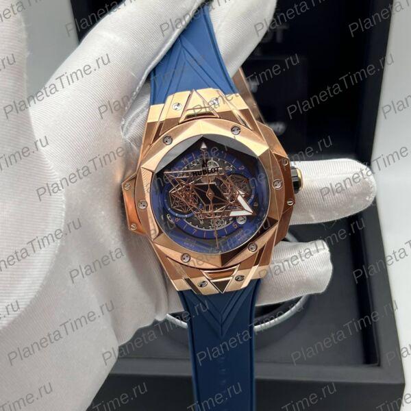 Hublot Big Bang Unico Sang Bleu II King Gold Blue 13073 фото 7