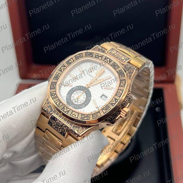Patek Philippe Nautilus Engraved Art Maori 11800 фото 5