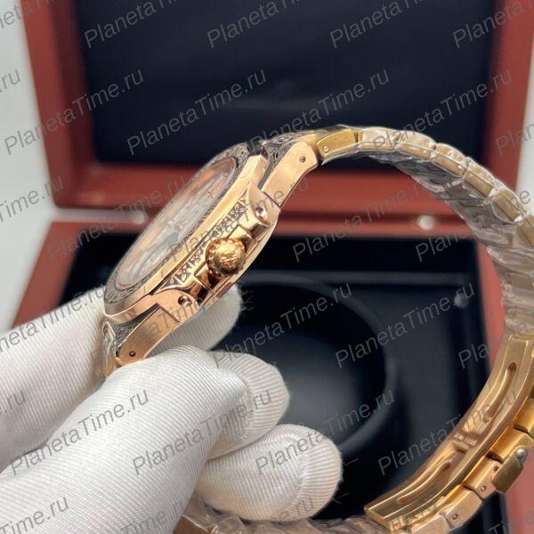Patek Philippe Nautilus Engraved Art Maori 11800 фото 6