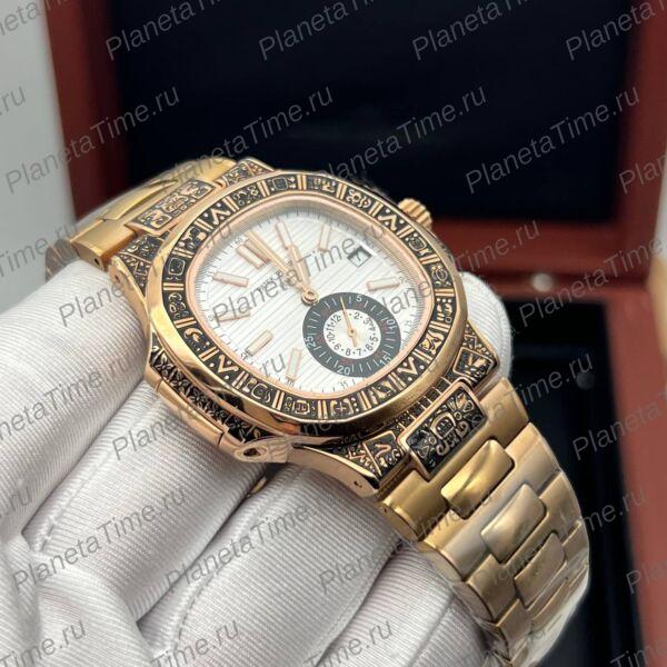 Patek Philippe Nautilus Engraved Art Maori 11800 фото 7