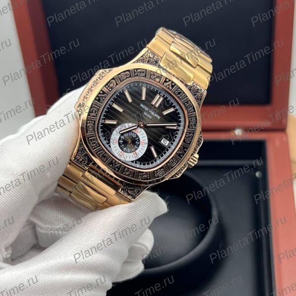 Patek Philippe Nautilus Engraved Art Maori 11798 фото 4