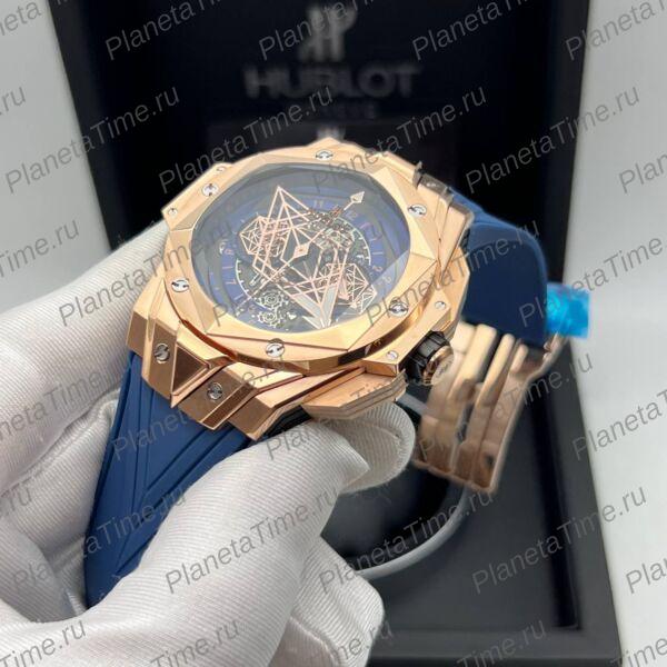 Hublot Big Bang Unico Sang Bleu II King Gold Blue 13073 фото 6