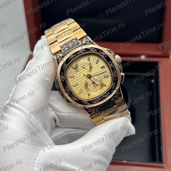 Patek Philippe Nautilus Travel Time Engraved 11803 фото 2