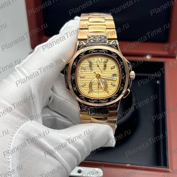 Patek Philippe Nautilus Travel Time Engraved 11803 фото 3