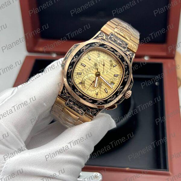 Patek Philippe Nautilus Travel Time Engraved 11803 фото 4