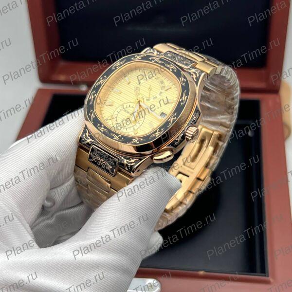 Patek Philippe Nautilus Travel Time Engraved 11803 фото 5