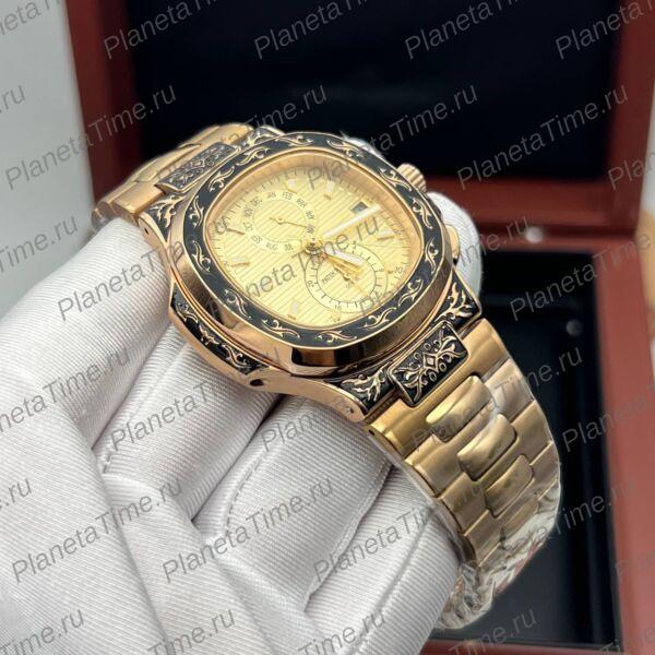 Patek Philippe Nautilus Travel Time Engraved 11803 фото 7