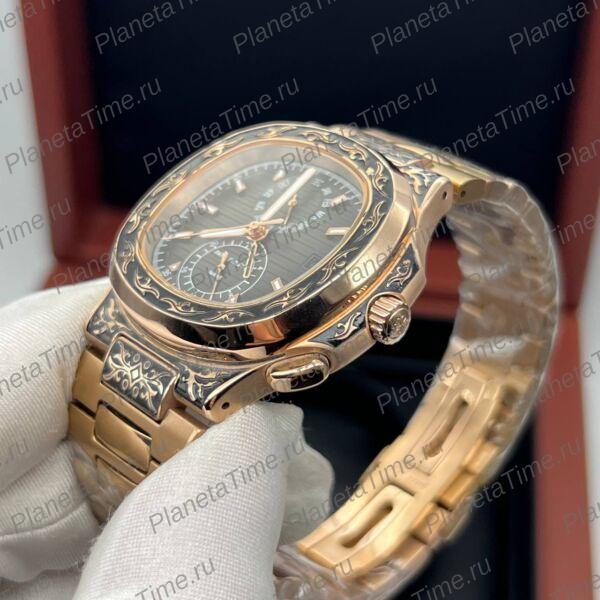 Patek Philippe Nautilus Travel Time Engraved 11804 фото 5
