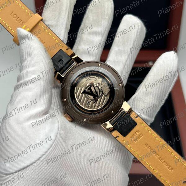 Louis Vuitton Tambour Monogram Gold Brown фото 7