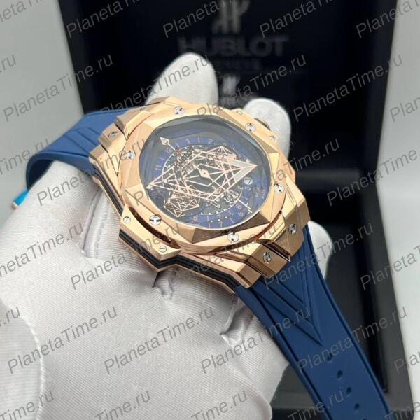 Hublot Big Bang Unico Sang Bleu II King Gold Blue 13073 фото 5
