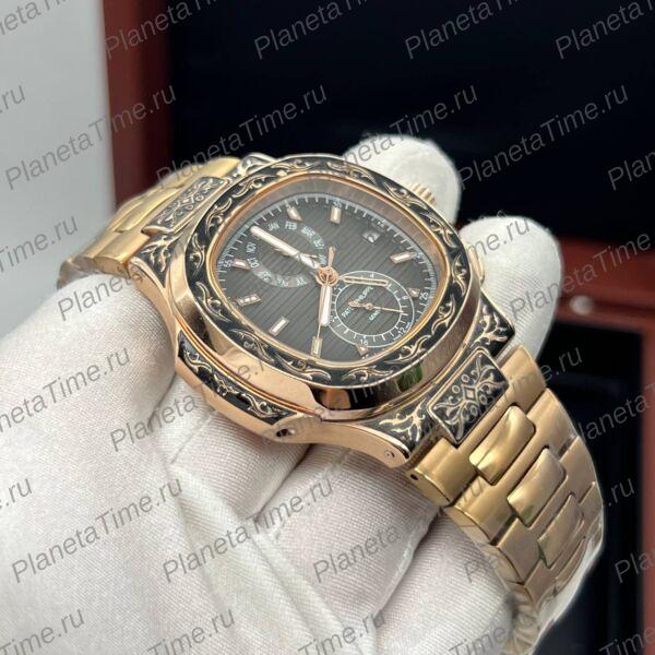 Patek Philippe Nautilus Travel Time Engraved 11804 фото 7