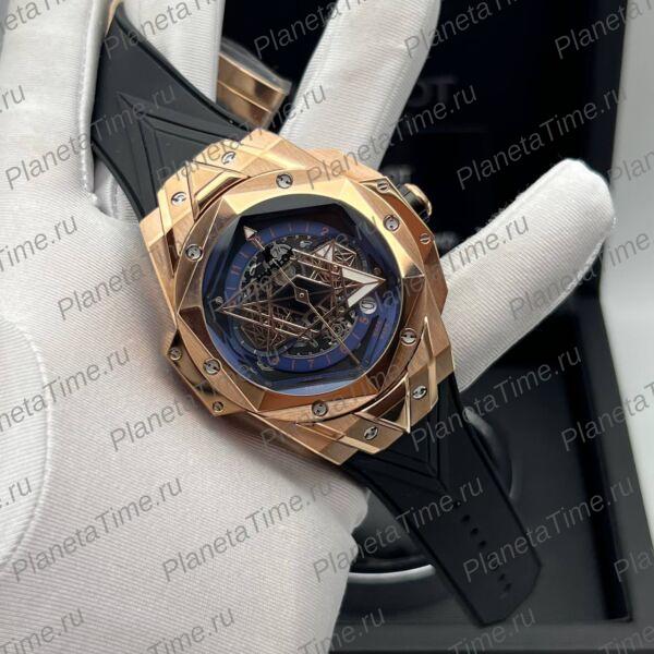 Hublot Big Bang Unico Sang Bleu II King Gold Blue 13077 фото 9