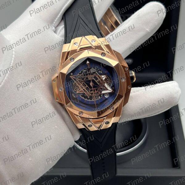 Hublot Big Bang Unico Sang Bleu II King Gold Blue 13077 фото 8
