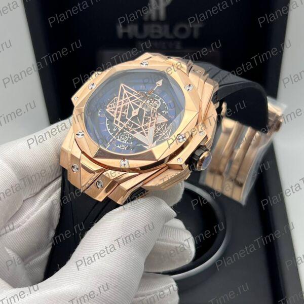 Hublot Big Bang Unico Sang Bleu II King Gold Blue 13077 фото 7