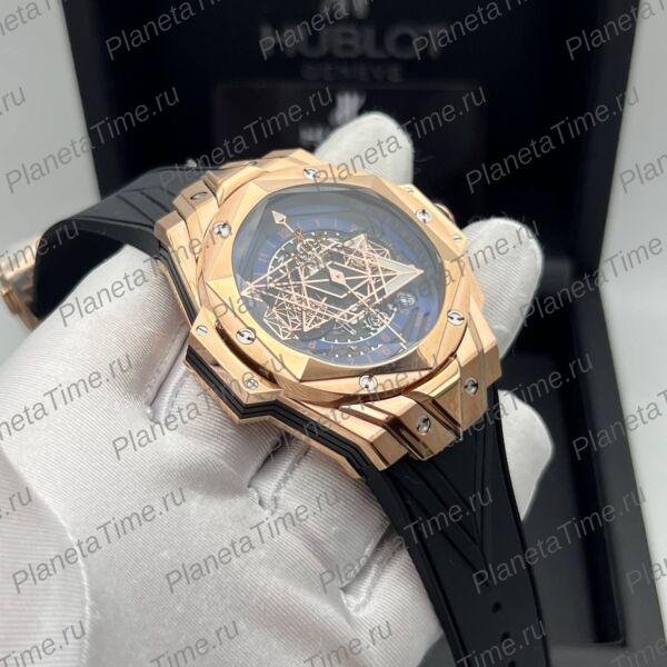 Hublot Big Bang Unico Sang Bleu II King Gold Blue 13077 фото 6