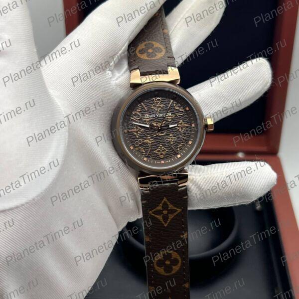 Louis Vuitton Tambour Monogram Gold Brown фото 3